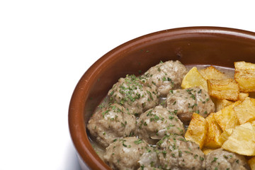 Meat balls with potatoes