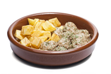 Meat balls with potatoes