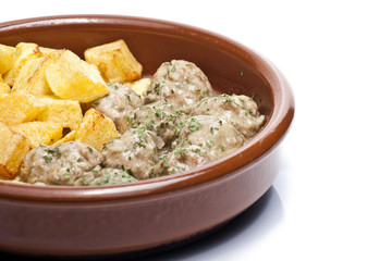 Meat balls with potatoes