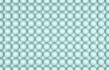 seamless pattern of shiny turquoise balls