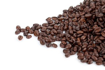 Heap of coffee beans