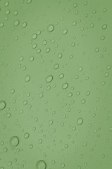 Water droplets on clean surface