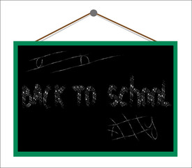 Back to school on the blackboard