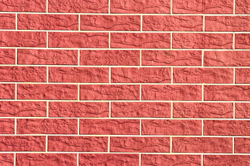 Saturated brick wall