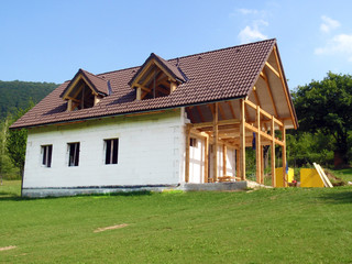Fototapeta na wymiar budowy domu