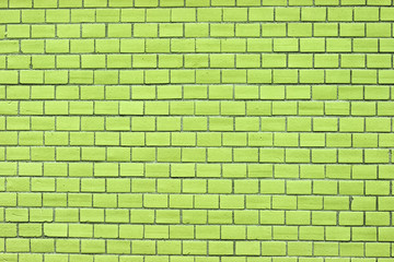 Fototapeta premium Green brick wall