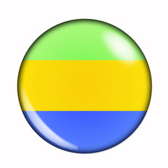 Button flag of Gabon