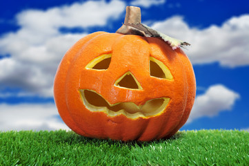 Obraz premium Halloween jack-o-lantern