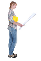 Female DIY fan with plans