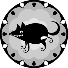 Fototapeta premium funny Chinese horoscope - dog