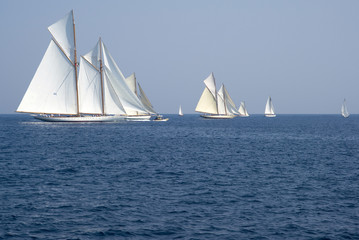 Fototapeta premium Classic yacht regatta