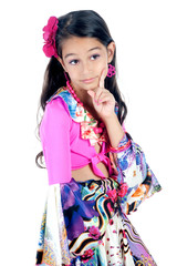 Little girl dancing gypsy dance