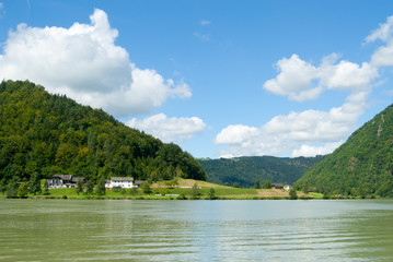 View of the Danube in the Schloegener Schlinge