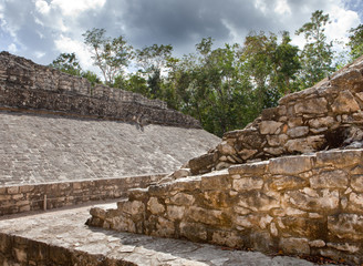 Fototapeta na wymiar Mayan boisko, Yucatan, Meksyk