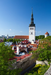 View on St. Nicholas' Church (Niguliste).Tallinn, Estonia