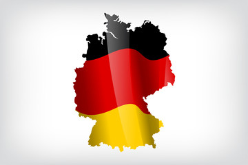 Obraz premium Karte Deutschland
