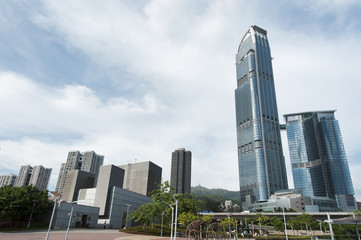 Naklejka premium Hong Kong City
