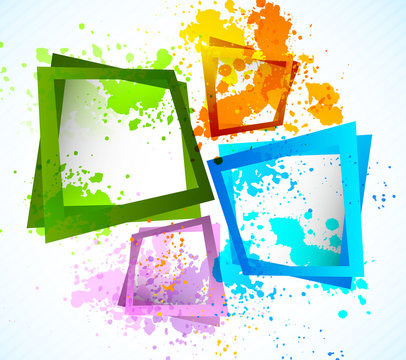 Background with squares