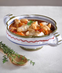 Fish with beans