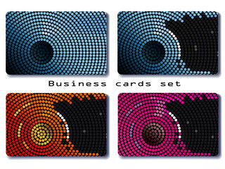 Business cards set