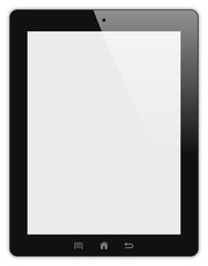 Tablet pc isolated detailed illustration