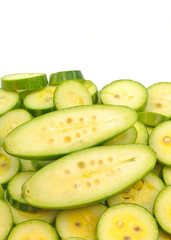 split fruit of pointed gourd