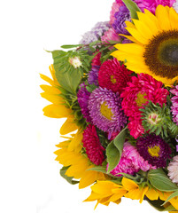 Fototapeta premium mixed autumn flowers