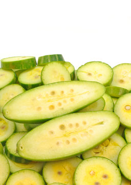 split fruit of pointed gourd