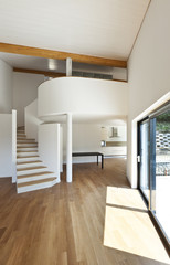 interior modern house, large open space