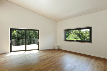 Fototapeta premium house interior, empty room with window