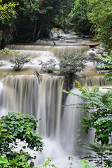 Waterfall in tropical rainforest, Thailand