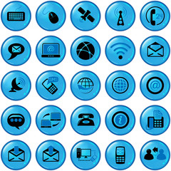 Set of twenty five communication icons