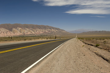 Long way in argentine desert