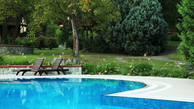 luxury village and pool