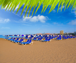 Beach Las vistas in Adeje Arona at Tenerife south