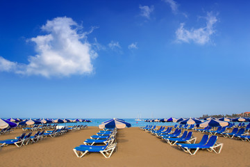 Beach Las vistas in Adeje Arona at Tenerife south