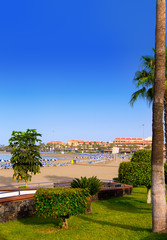 Los Cristianos beach in Arona Tenerife south