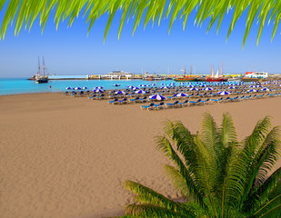 Los Cristianos beach in Arona Tenerife south