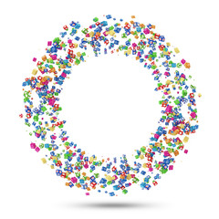 Circle from Application Icons isolated on white background