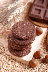 biscotti ai cereali e cioccolato