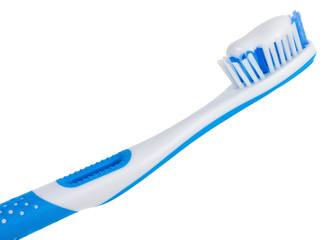 tooth brush with tooth paste