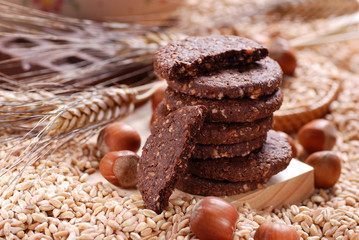 biscotti ai cereali e cioccolato