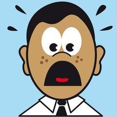 visage expression figure portrait peur frayeur