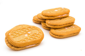 sandwich biscuits stacked up