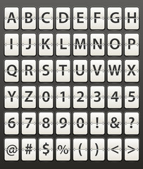 Plastic diary with digits set