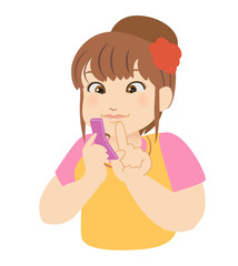 Fatty character - Cell-phone