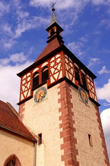 Fototapeta premium Evangelische Stadtkirche St. Blasius in BAD LIEBENZELL