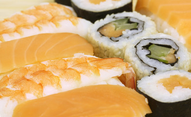 Sushi Assortment - macro studio shooting