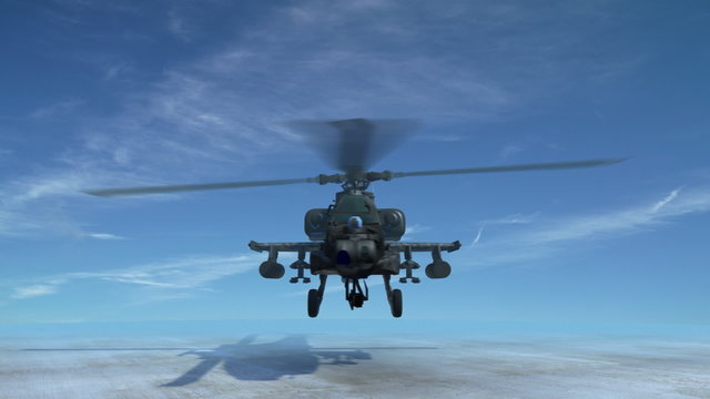 Apache attack helicopter. Loops.