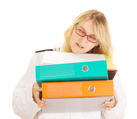 Medical doctor with a lot of work
